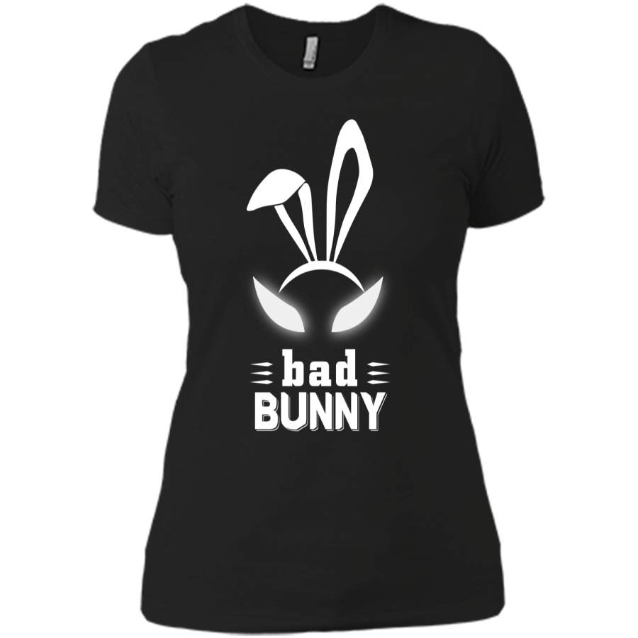 Bad Bunny Custom T Shirt Cute and funny bunny Easter bunny Next Level Ladies Boyfriend Tee