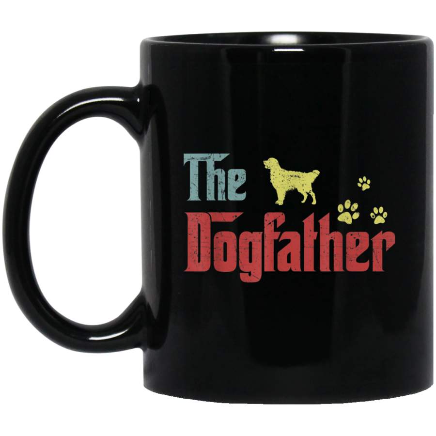 Vintage Golden Retriever The Dogfather Golden Retriever Mug