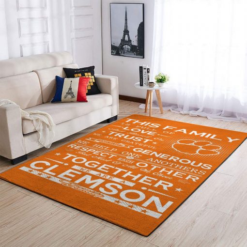 Acc Clemson Tigers Edition Carpet & Area Rug Living Room Rug Home Decor V1984