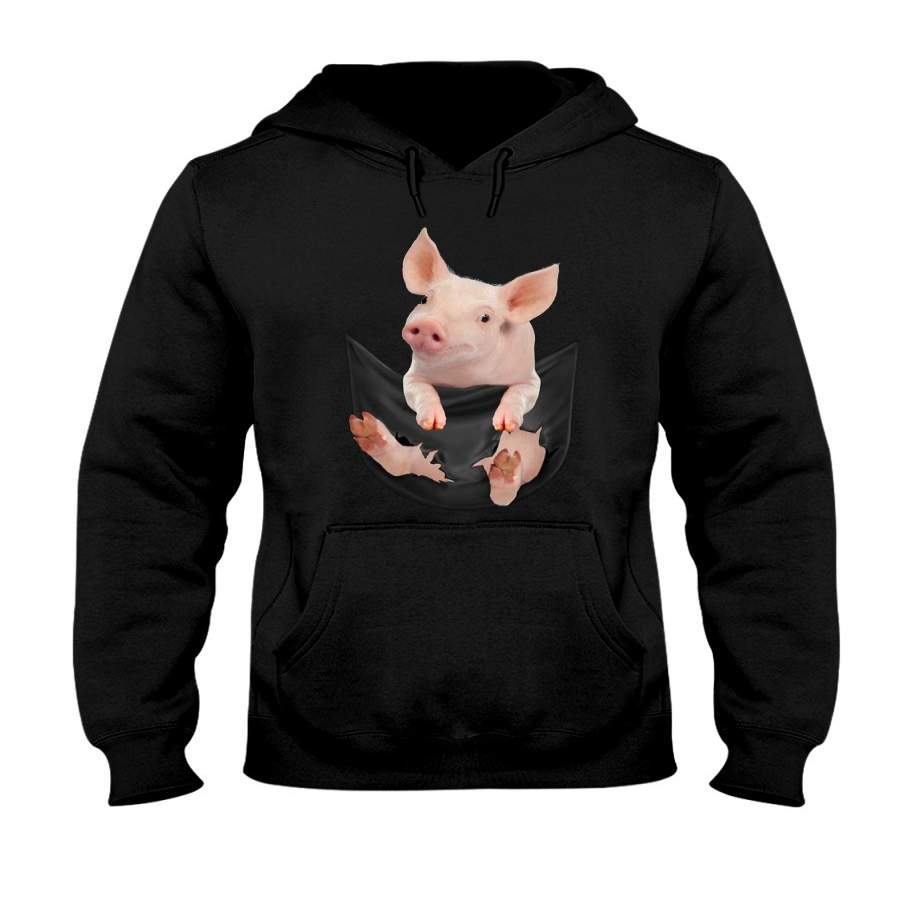 Pig In Pocket Gift For Animal Lovers Hoodie