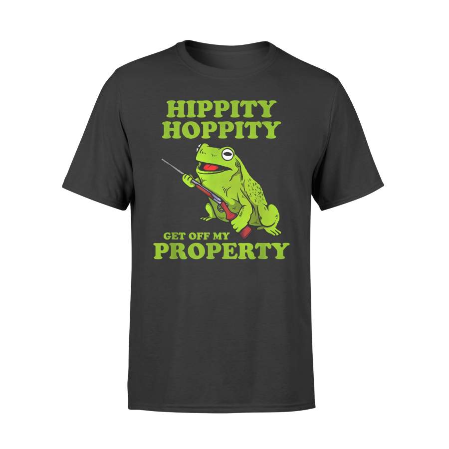 Animal gift idea Hippity Hoppity Get Off Property T-Shirt – Standard T-shirt