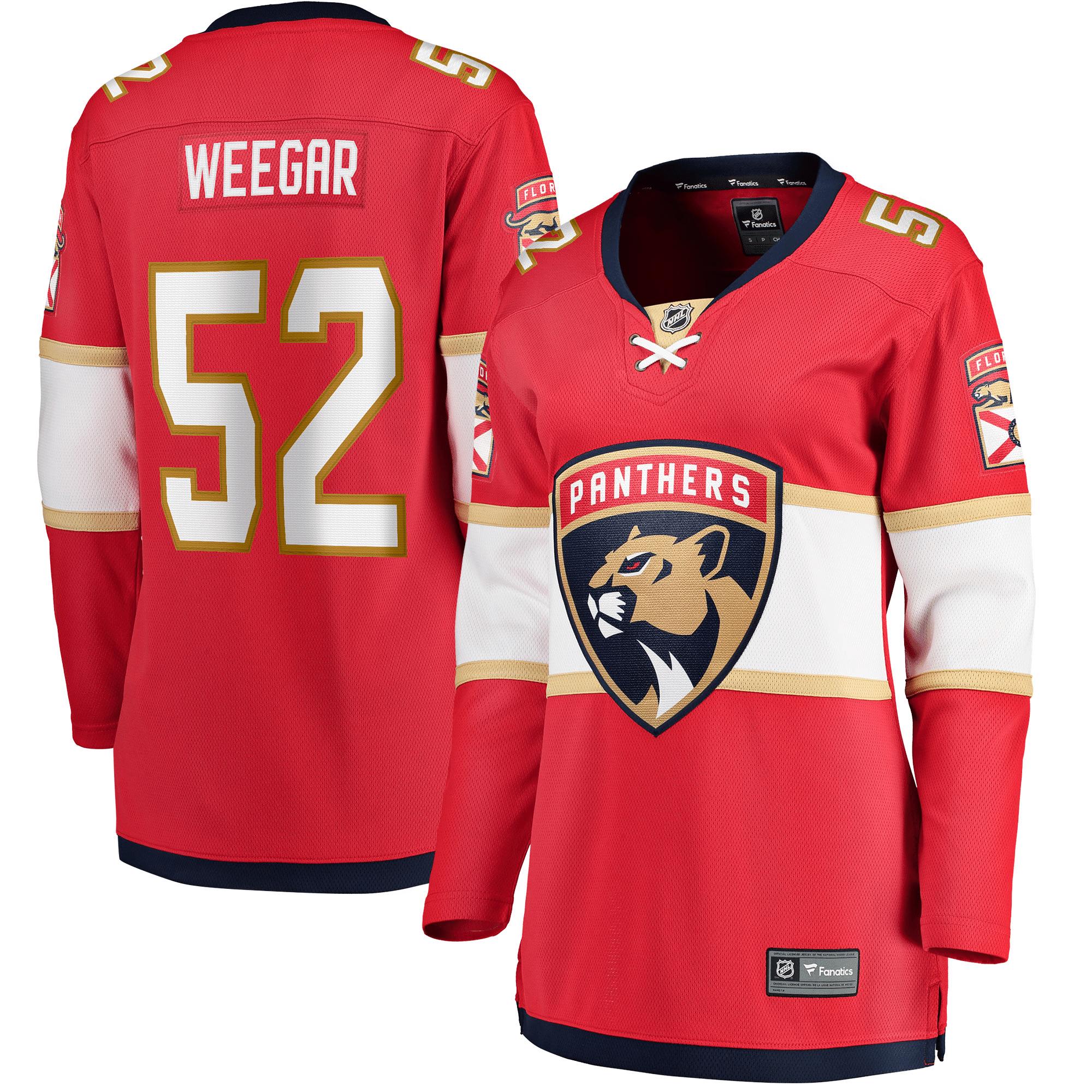 Women’s MacKenzie Weegar Red Florida Panthers Home Breakaway Player Jersey Jersey