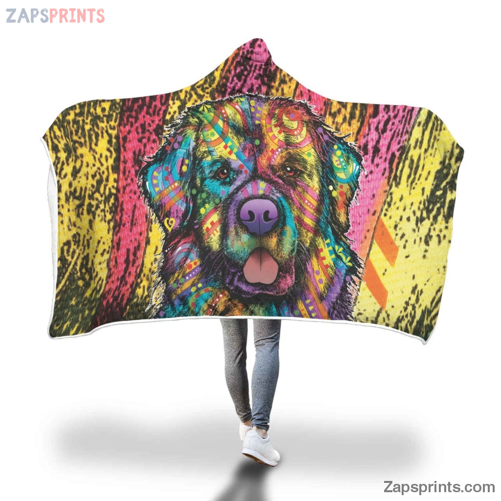 Newfie Design Hooded Blanket – Dean Russo Art