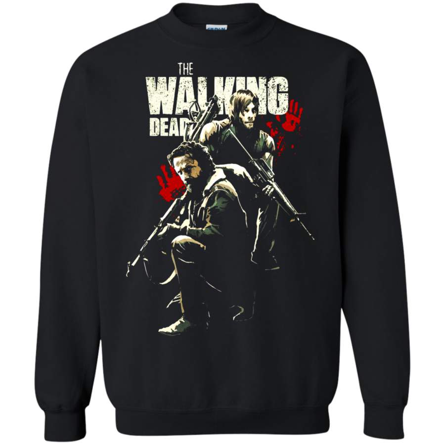 AGR The Walking Dead Rick Grimes And Daryl Dixon Sweatshirt