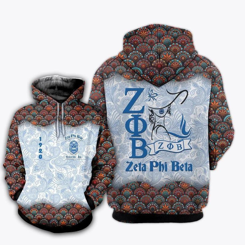 Sorority Hoodie – Floral Secret Woman Zeta Phi Beta Hoodie