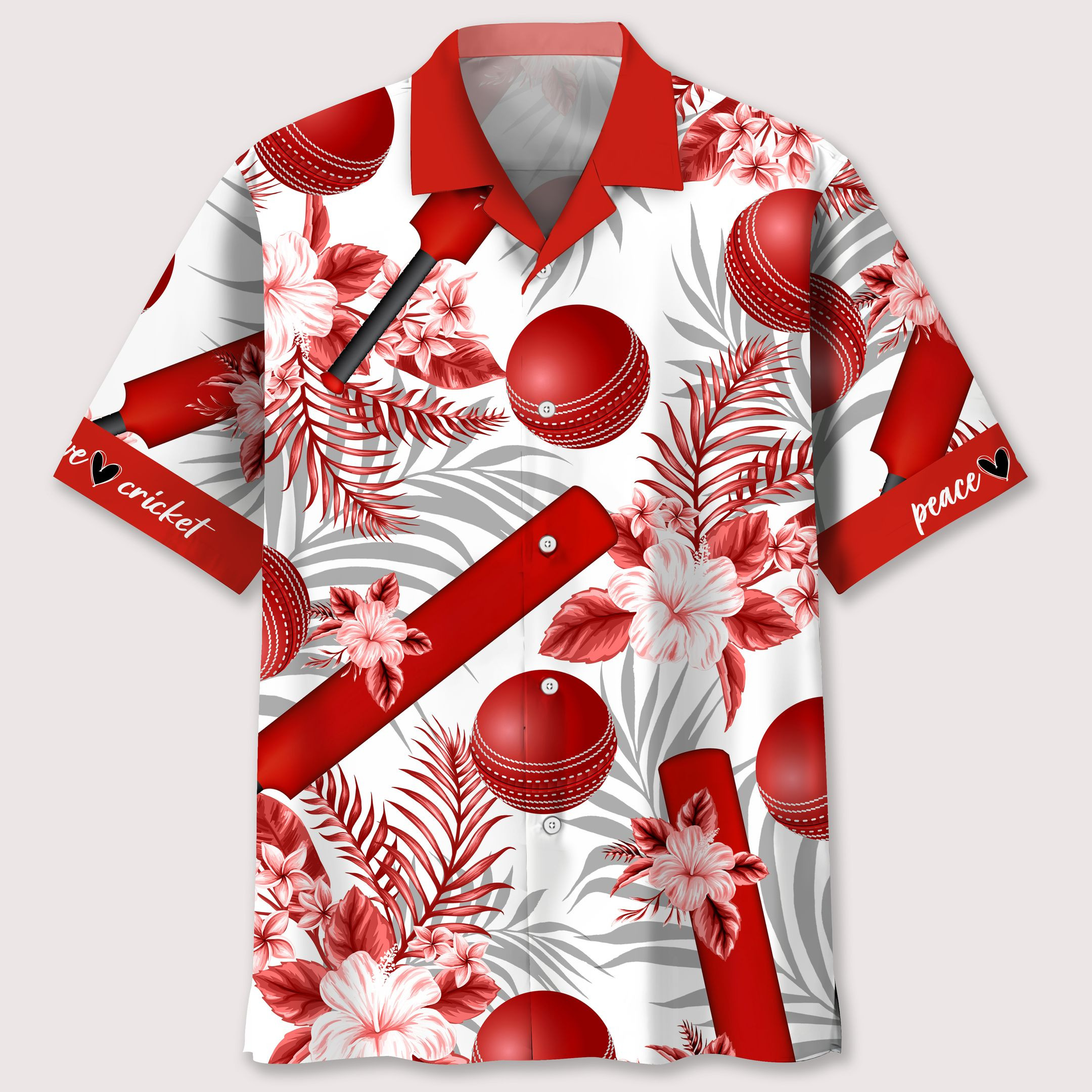 Cricket Red Hawaiian Shirt Ha52164