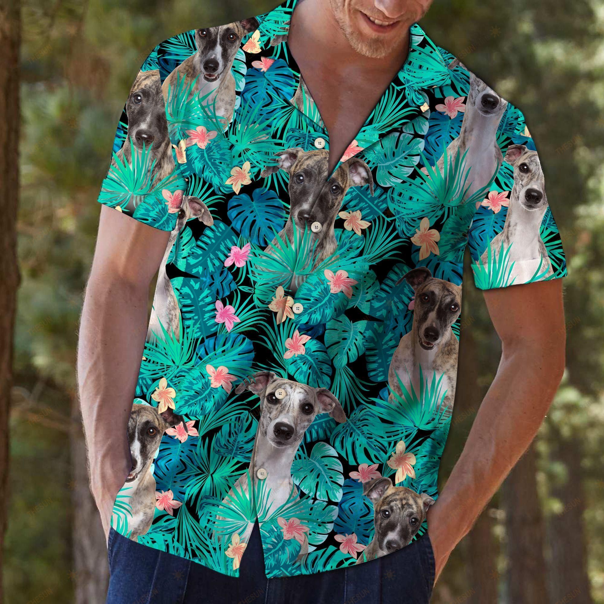 Whippet Tropical Hawaiian Shirt Ha21780