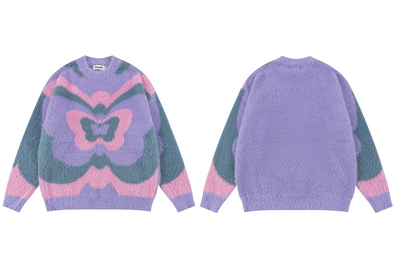 Autumn Butterfly Knitted Sweater