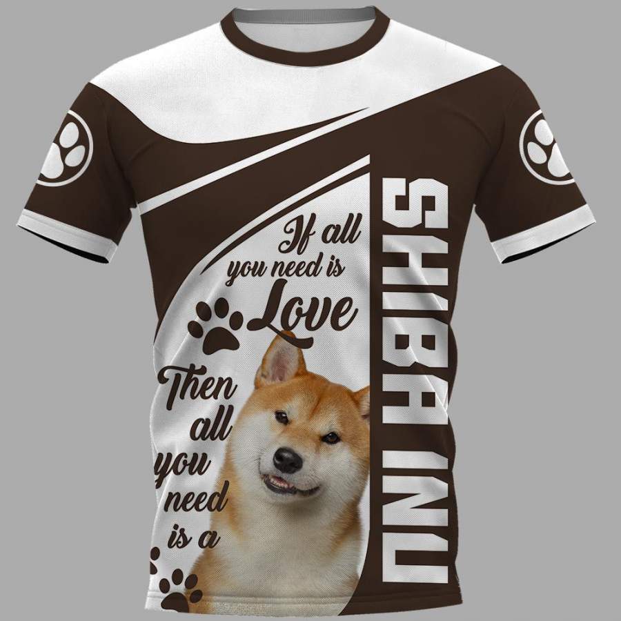 shiba inu Limited 3D Full Printing Shirt