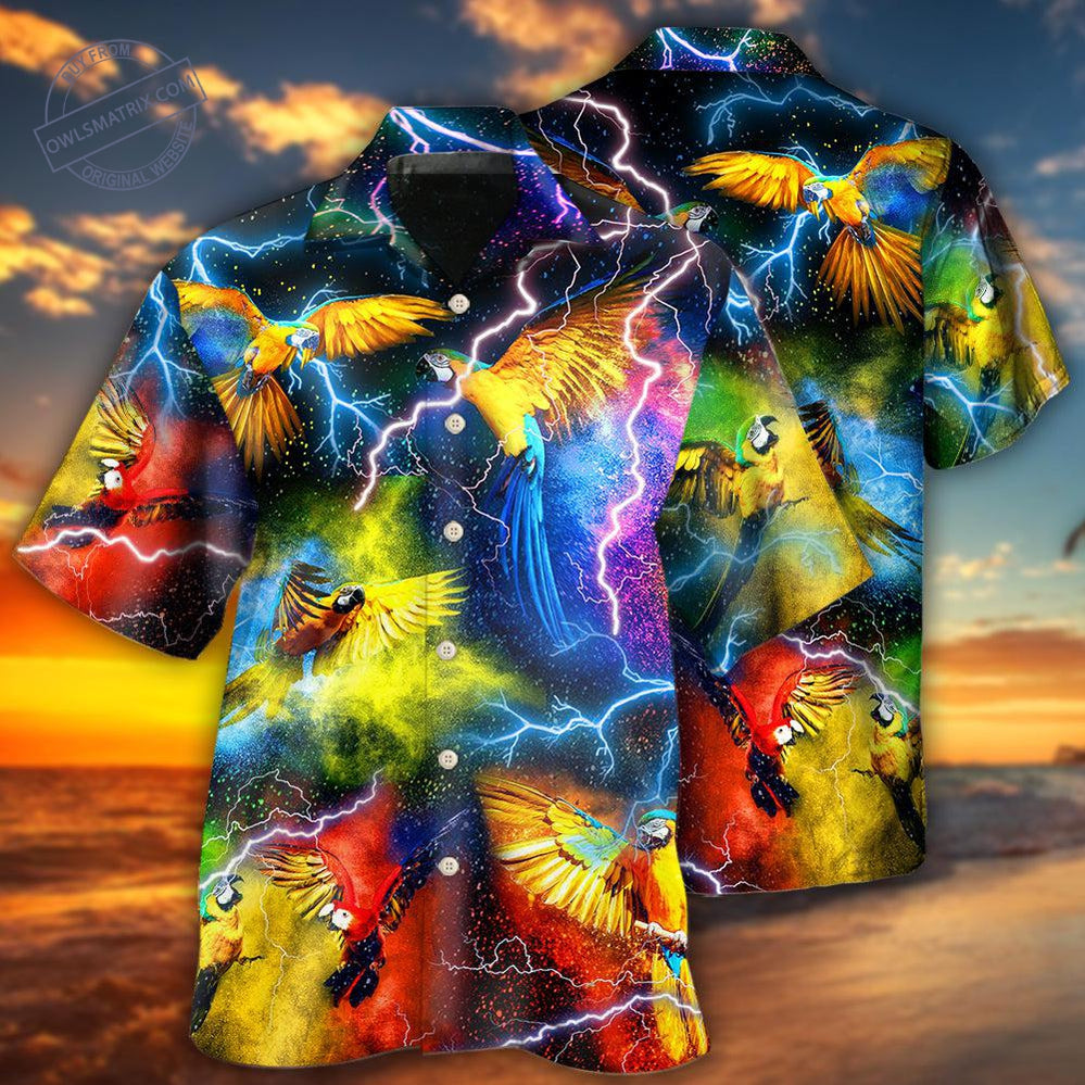 Parrot Mysterious Lightning Hawaii Shirt Ha50558