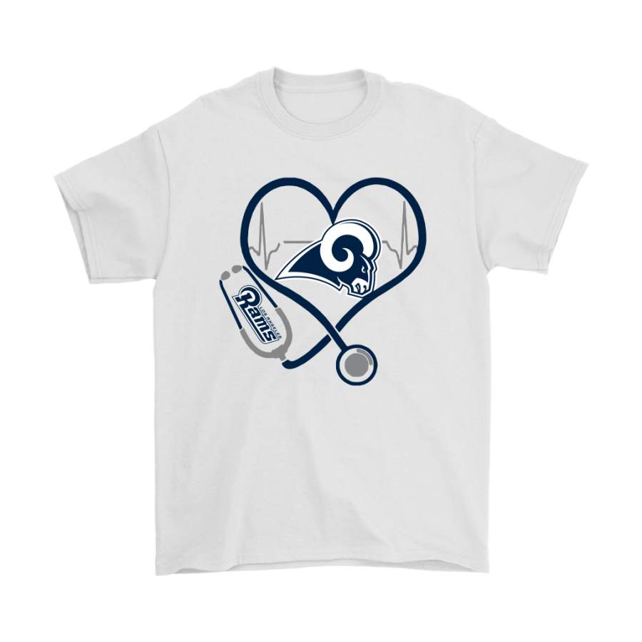 Stethoscope Heartbeat Nurse Symbol Los Angeles Rams Shirts