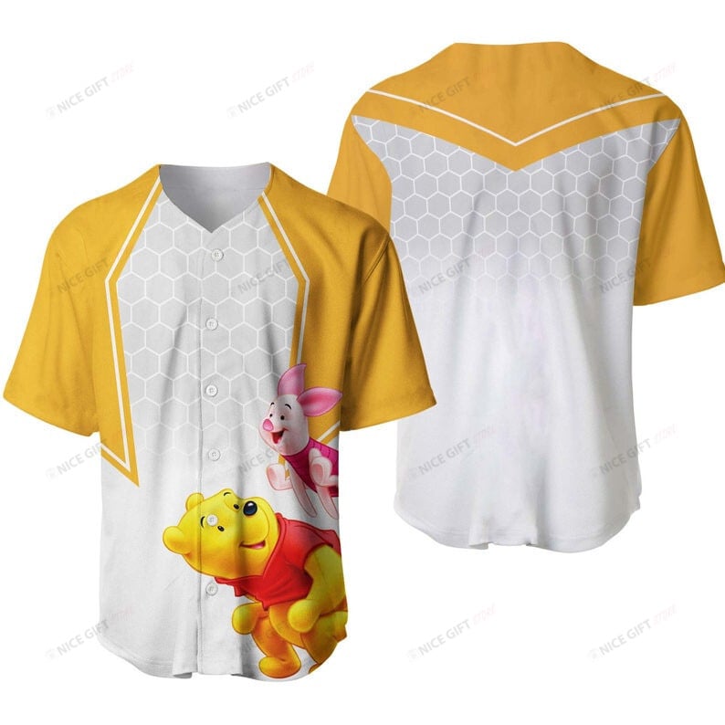 Winnie The Pooh Baseball Jersey Bbj-X4R9