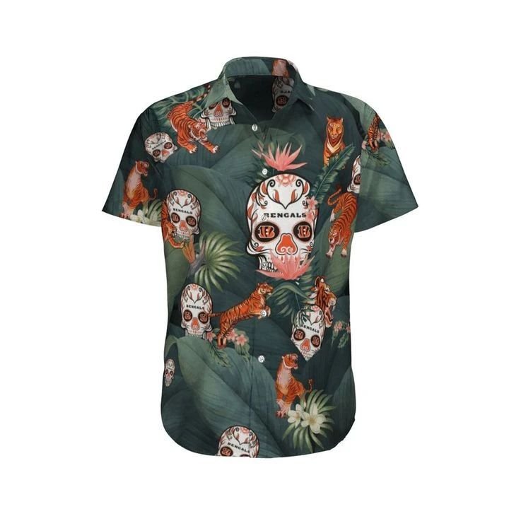 Tiger Bengals Skull Hawaii Shirt Unisex Adult Ha55547