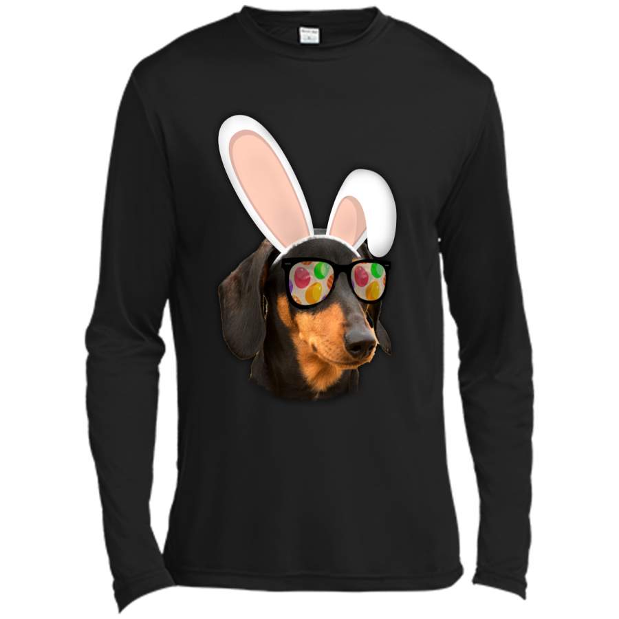 Dachshund Easter Bunny shirt Long Sleeve Moisture Absorbing Shirt