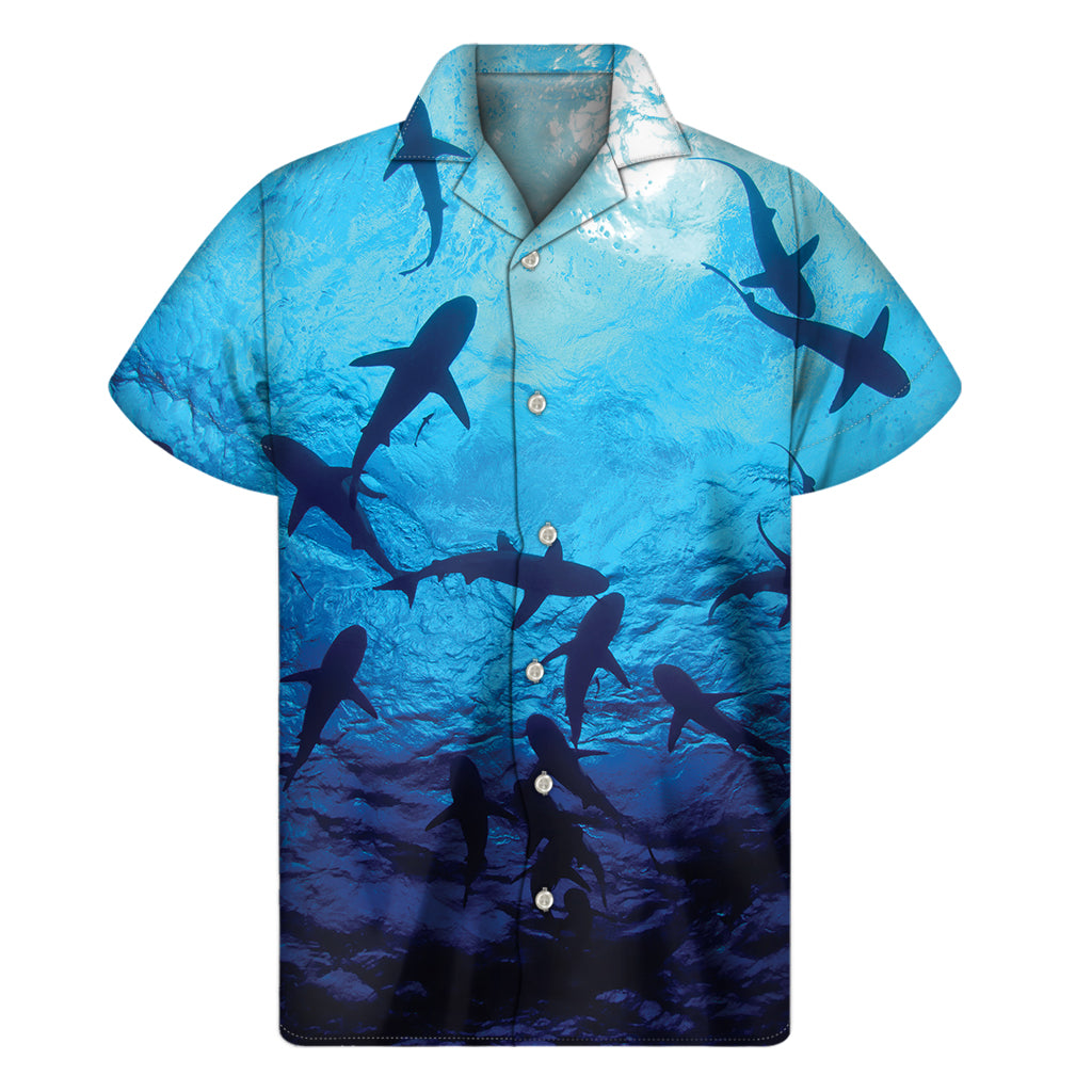 Shark Underwear Print Men’S Short Sleeve Shirt