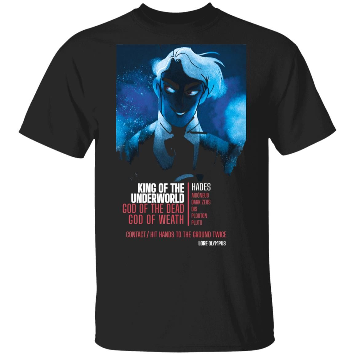 Lore Olympus Hades Business Card T-Shirt