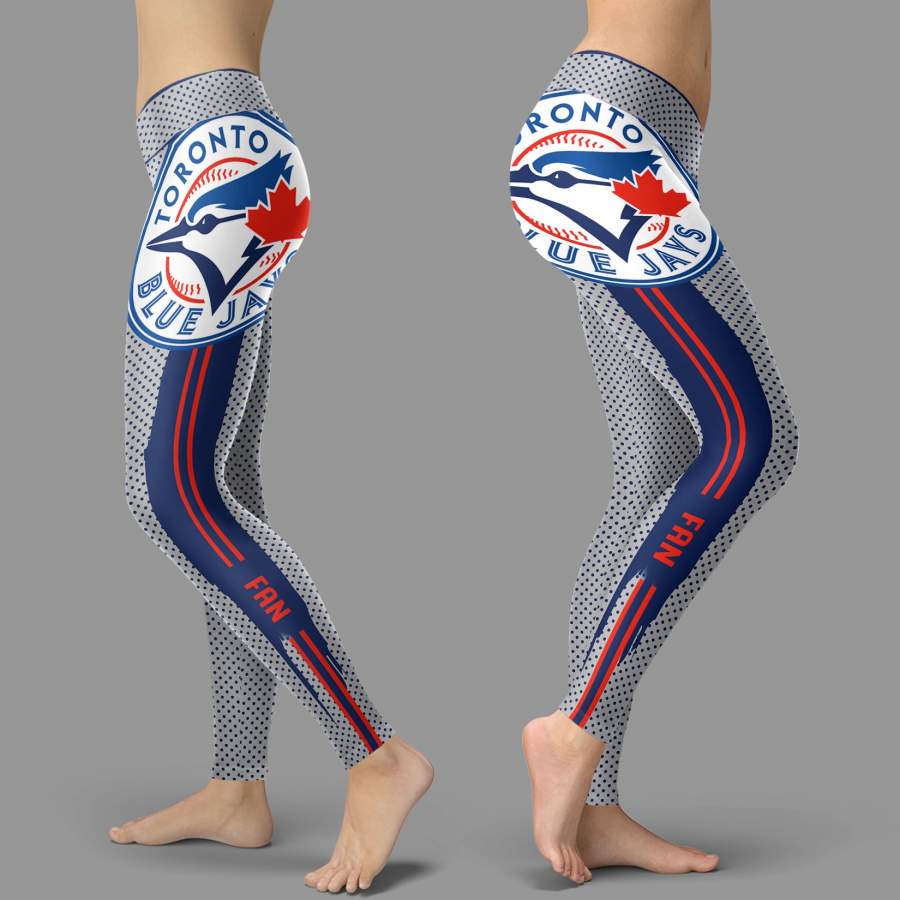 Charming Lovely Little Dots Along Body Toronto Blue Jays Leggings