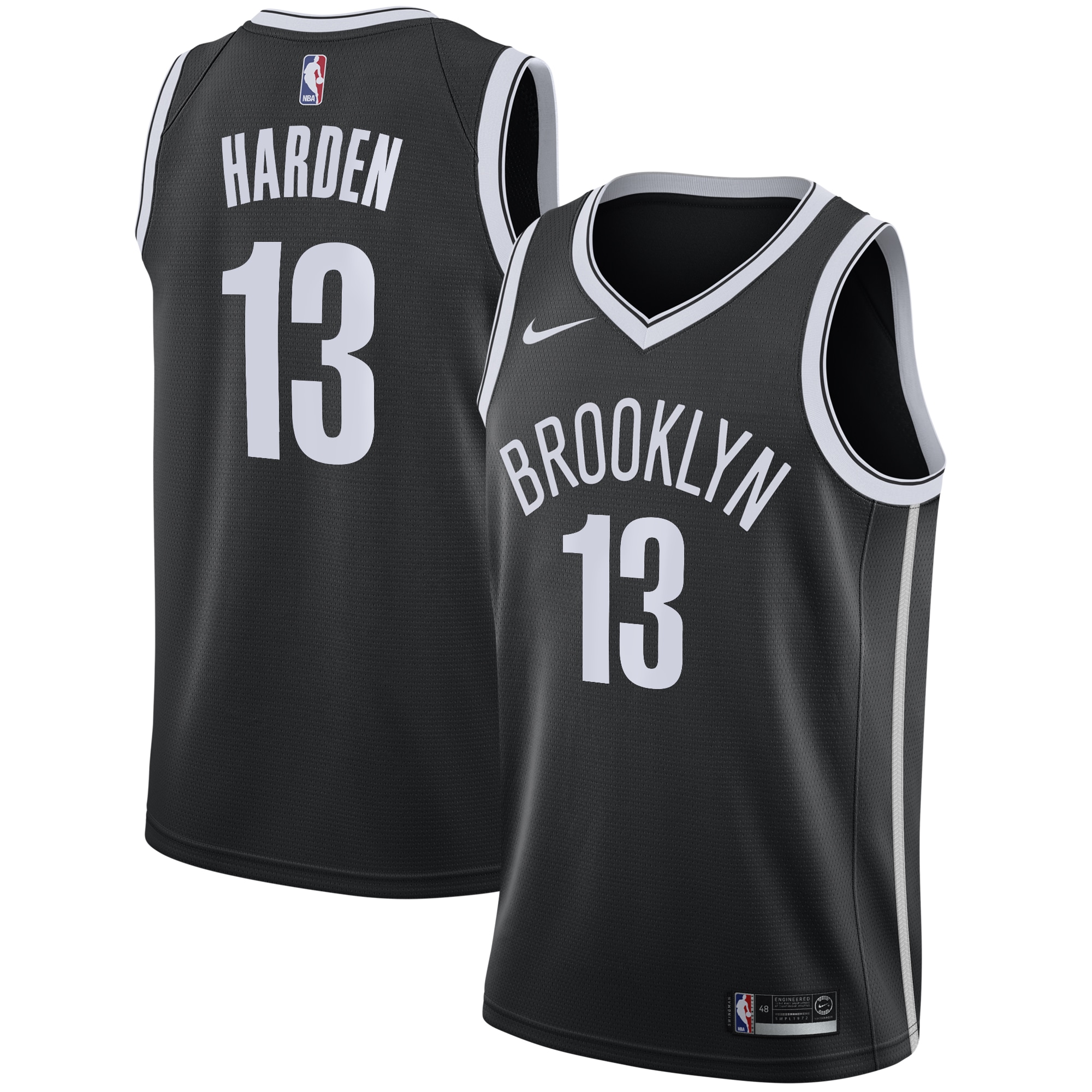 James Harden Brooklyn Nets 2020/21 Swingman Jersey Black – Icon Edition