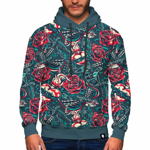 Retro Tattoo Hoodie TattoosCafe