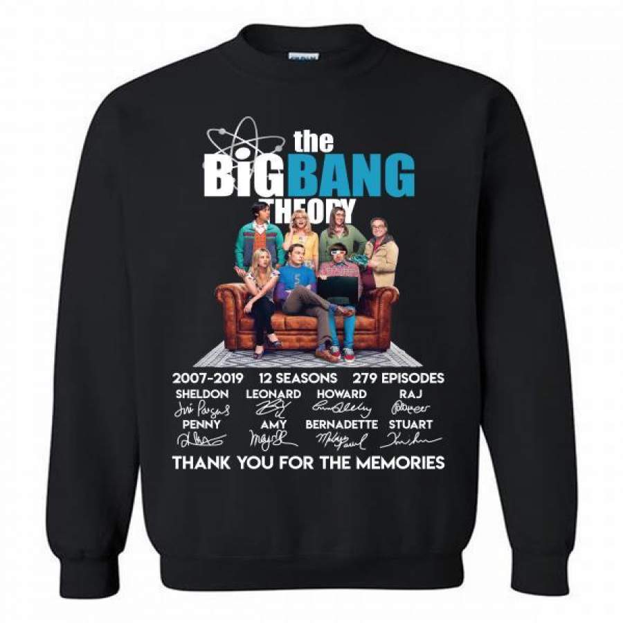 The Bigbang Theory Thank You For The Memories Crewneck Sweatshirt T-Shirt