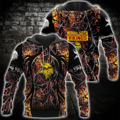 Minnesota Vikings – TShirt, Hoodie, Sweatshirt… Wildfire Camo