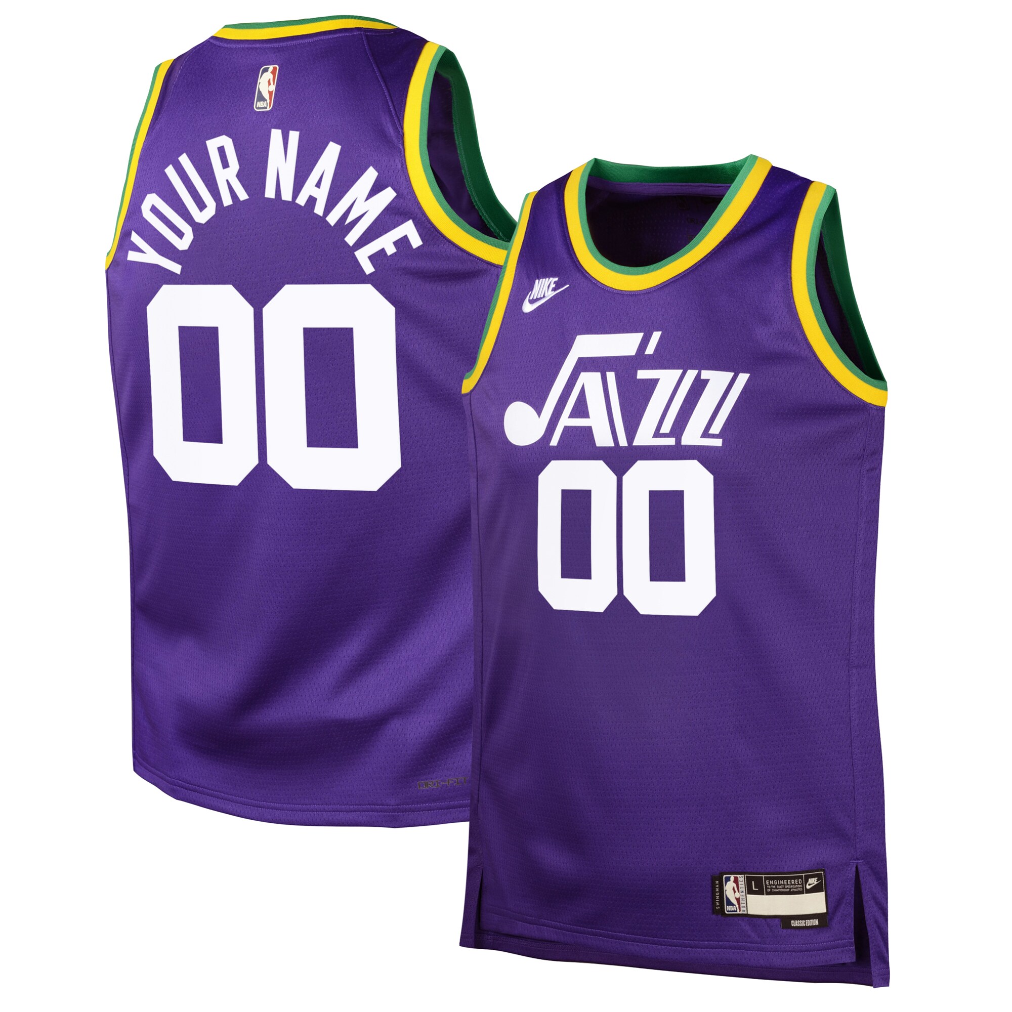 Utah Jazz Hardwood Classic Edition Swingman Jersey – Custom – Youth