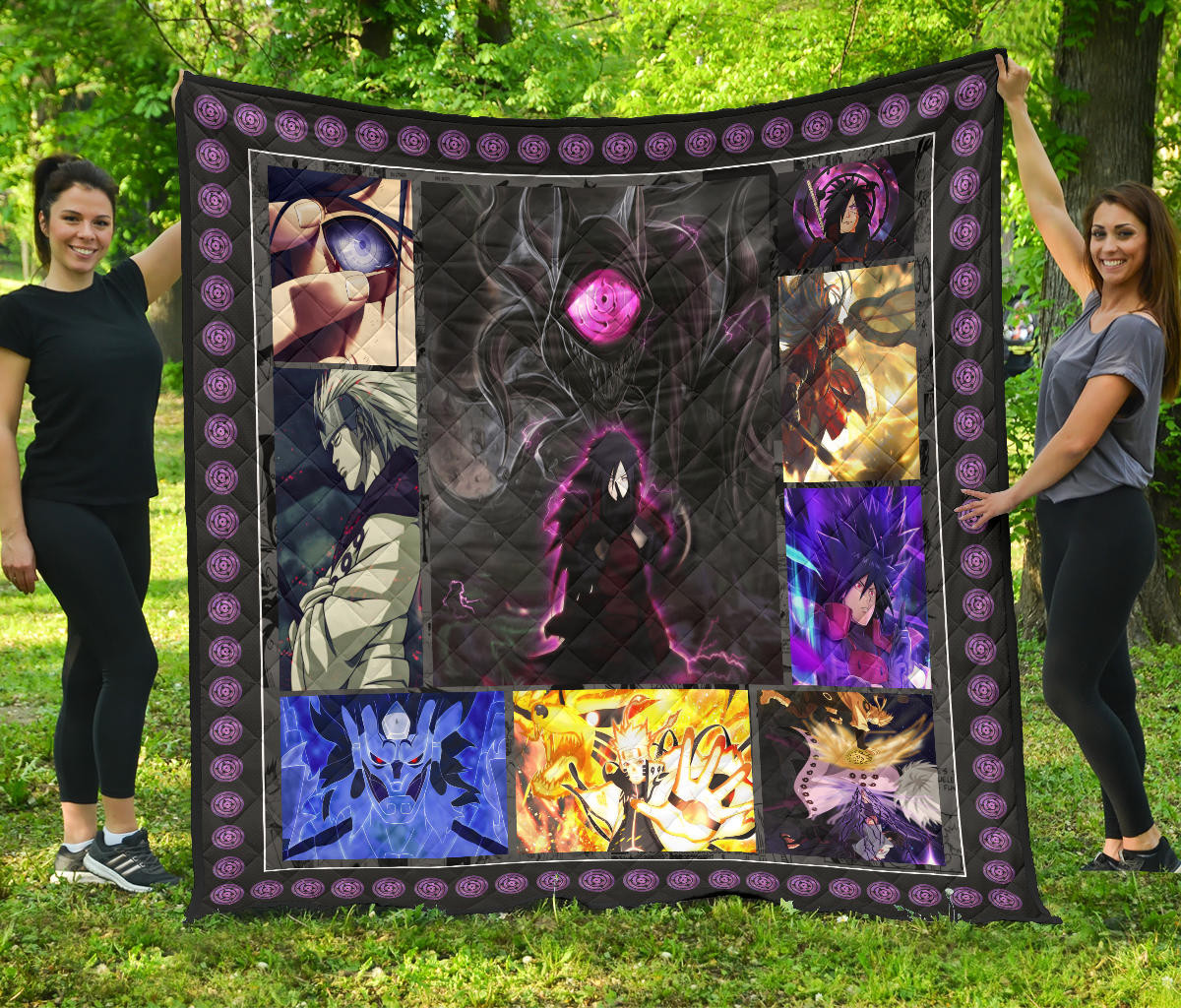 Madara Uchiha Vs Naruto Premium Quilt Blanket Anime Home Decor Custom For Fans Na030301