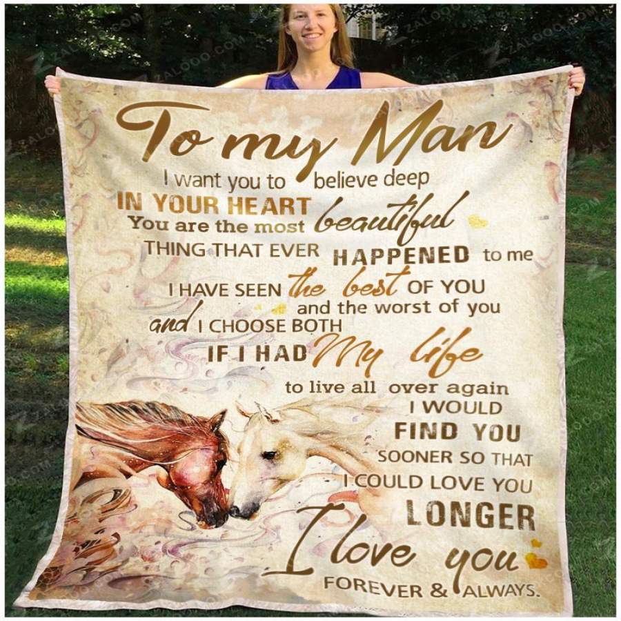 Blanket Gift For    Lover Believe Deep In Your Heart