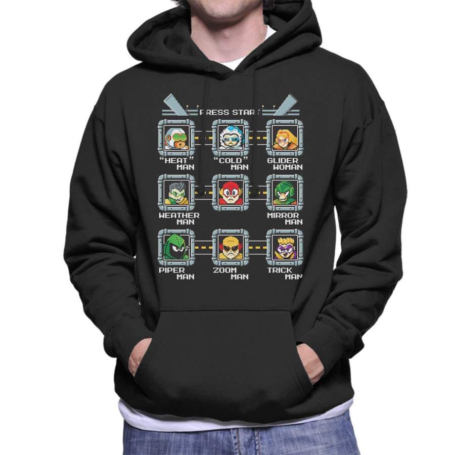Rogue Masters Mega Man Men’s Hooded Sweatshirt