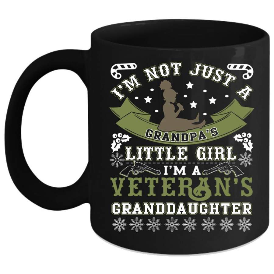 I’m A Veteran’s Granddaughter Coffee Mug, Cute Veteran Coffee Cup