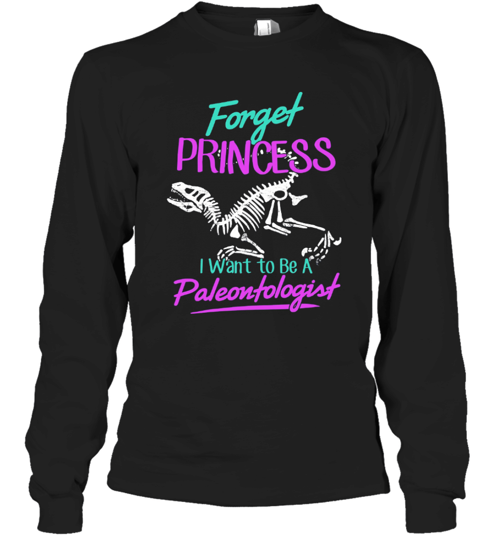 Unisex child Kids Dinosaur Jr I Want To Be A Paleontologist Tee Long Sleeve