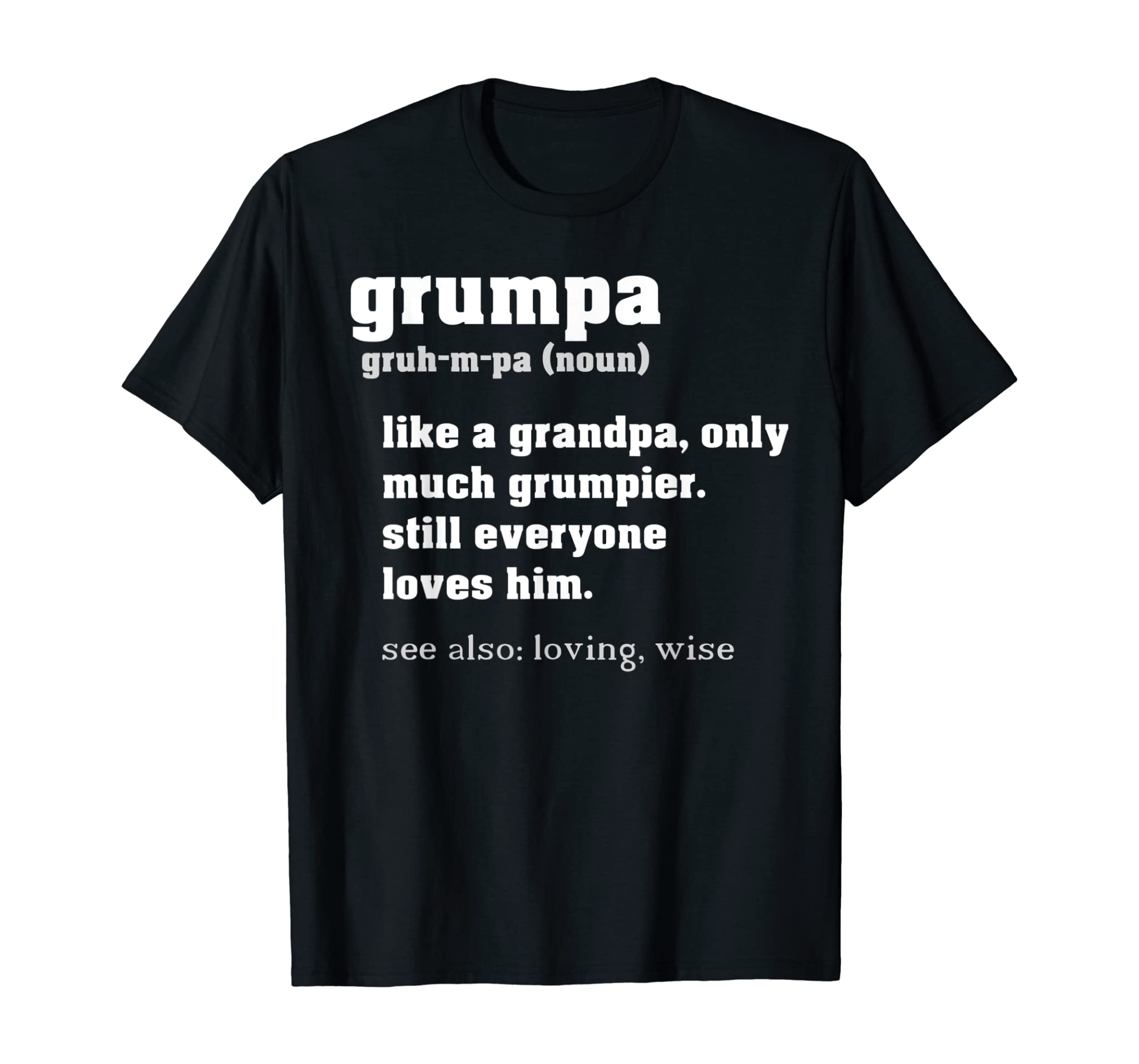 Grumpa Definition – Grandpa Fathers Day Gift Grand Father T-Shirt