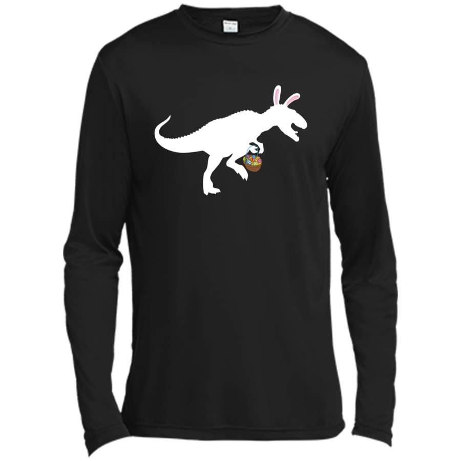 Easter Bunny Dinosaur Funny Easter T-Shirt Kids Boy Girl Egg1 Long Sleeve Moisture Absorbing Shirt