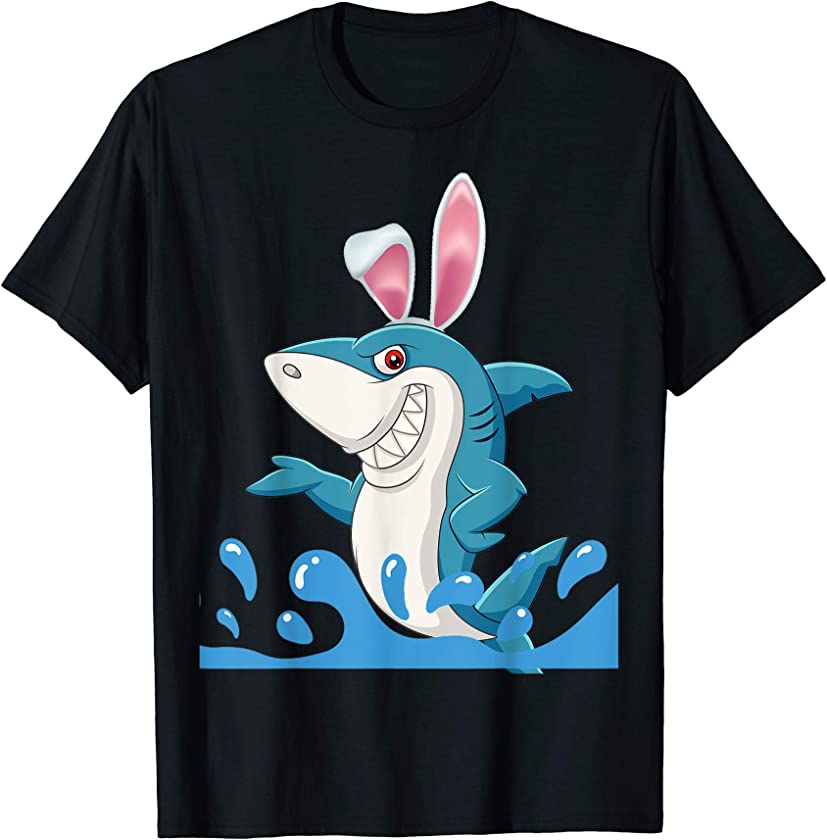 Shark Easter Bunny T-Shirt Shark Gift For Boys Girls Kids T-Shirt