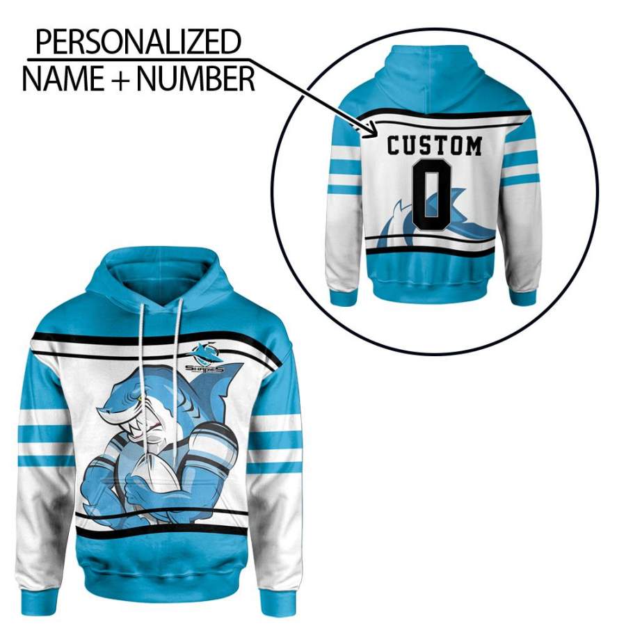 Cronulla-Sutherland Sharks Hoodie Personalized Hoodie NRL