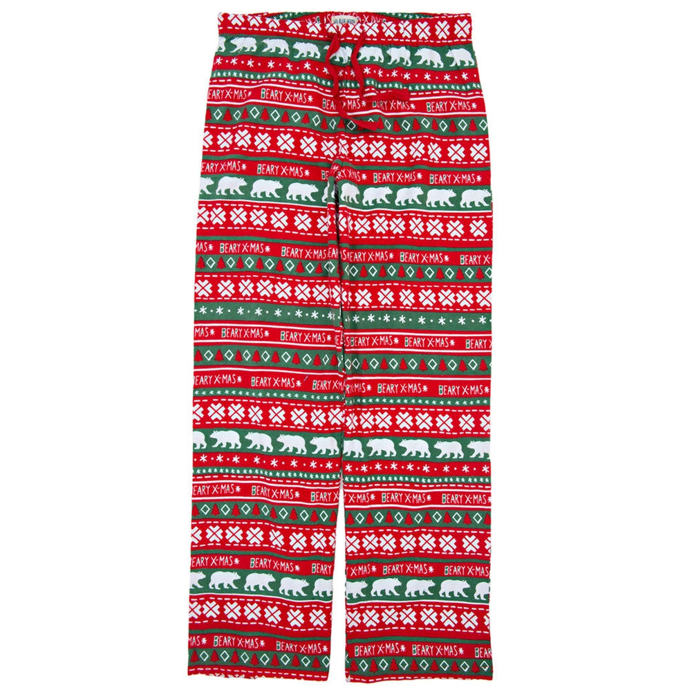 Beary XMAS Ugly Christmas Sweater Adult Pajama Pants