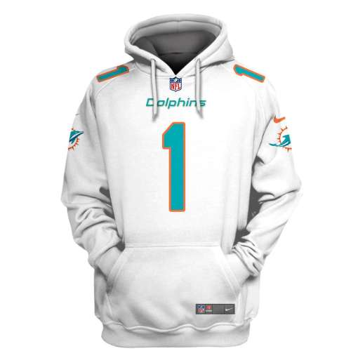 Miami Dolphins 1 Tagovailoa 3D Shirt, Hoodie