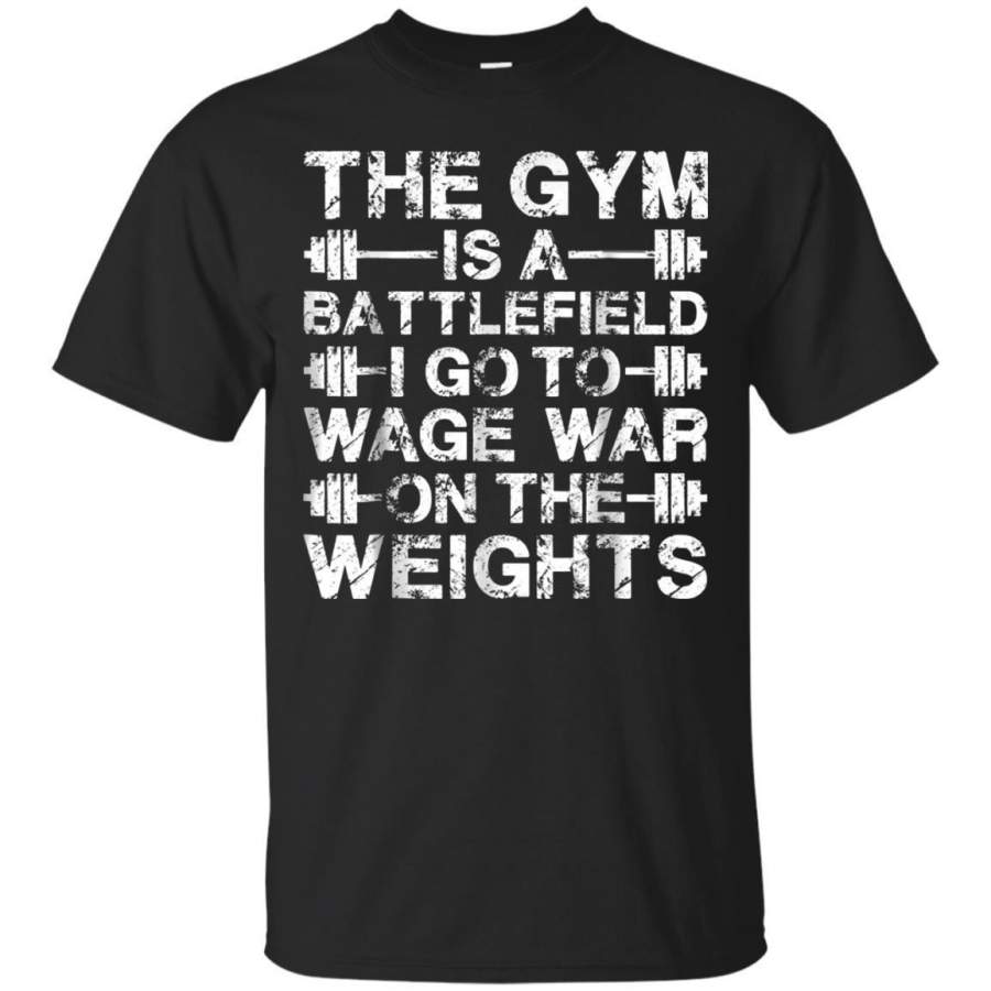 AGR The Gym Is A Battlefield  Gym Tshirt Jaq T-shirt