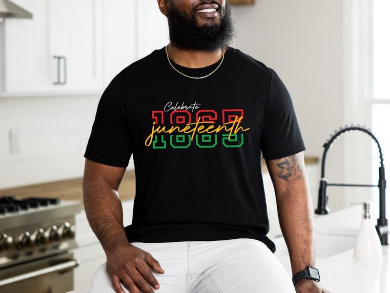 Celebrate 1865 Juneteenth Shirt, Afro Woman Shirt, Juneteenth Shirt, Freedom Shirt, African American Juneteenth Shirt, Black History Shirt