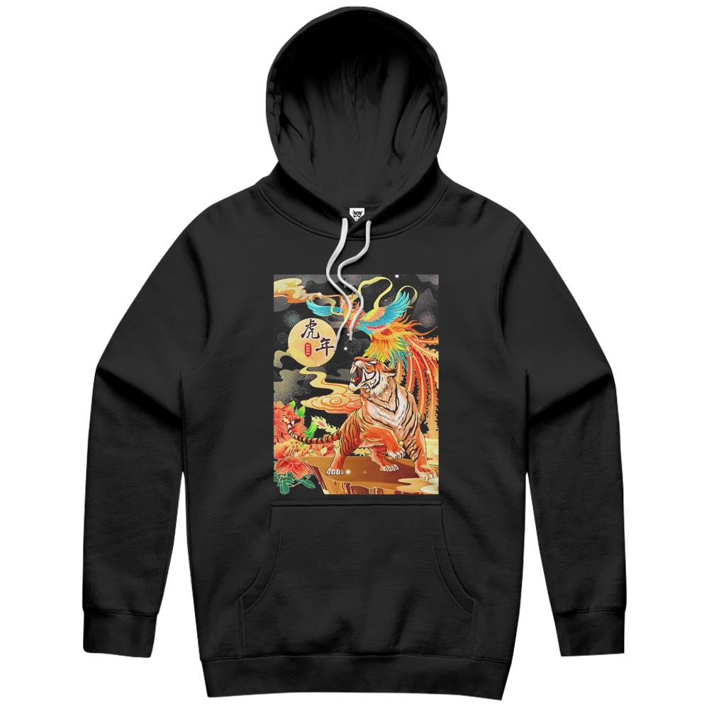 Chinese New Year Gift 2022 Tiger Asian Art Spring Festival Hoodie