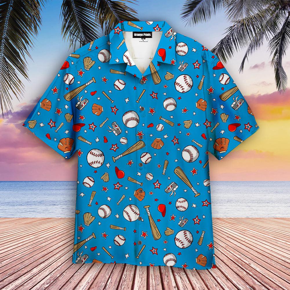 Blue Baseball Sports Hawaii Shirt For Men Women Ha47587