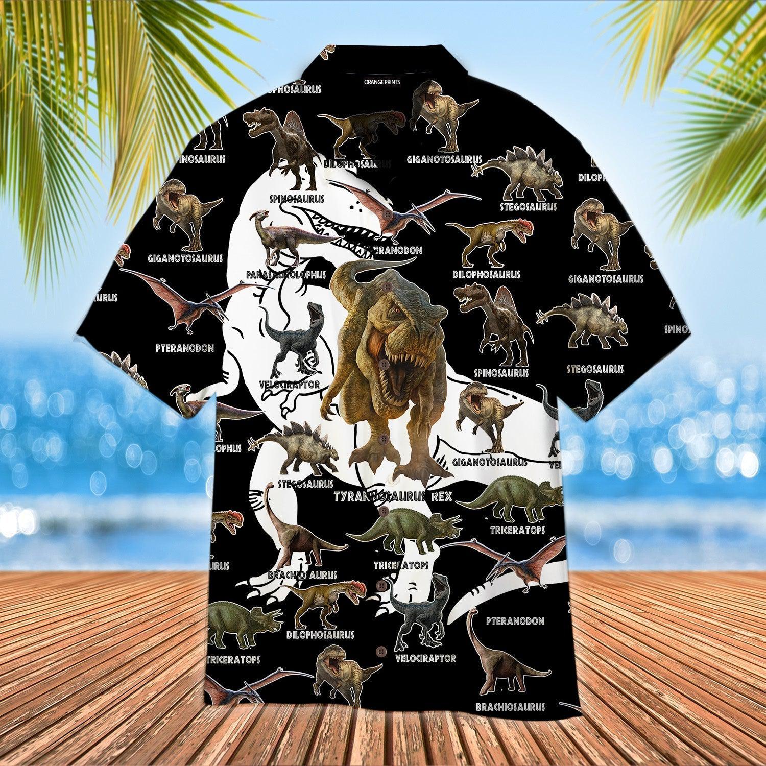 Dinosaur Art Hawaii Shirt For Men Women Ha94191