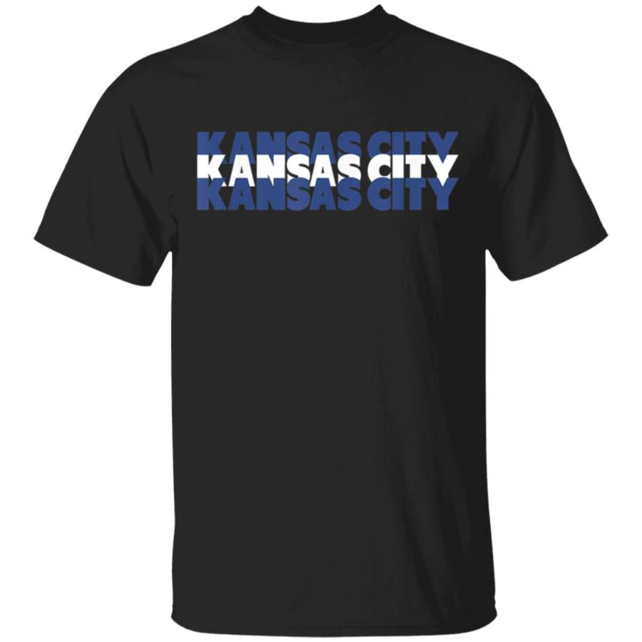 KC Retro Royal Blue Vintage Kansas City Classic Graphic TShirt