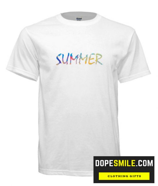 Colorful Summer Word cool T shirt