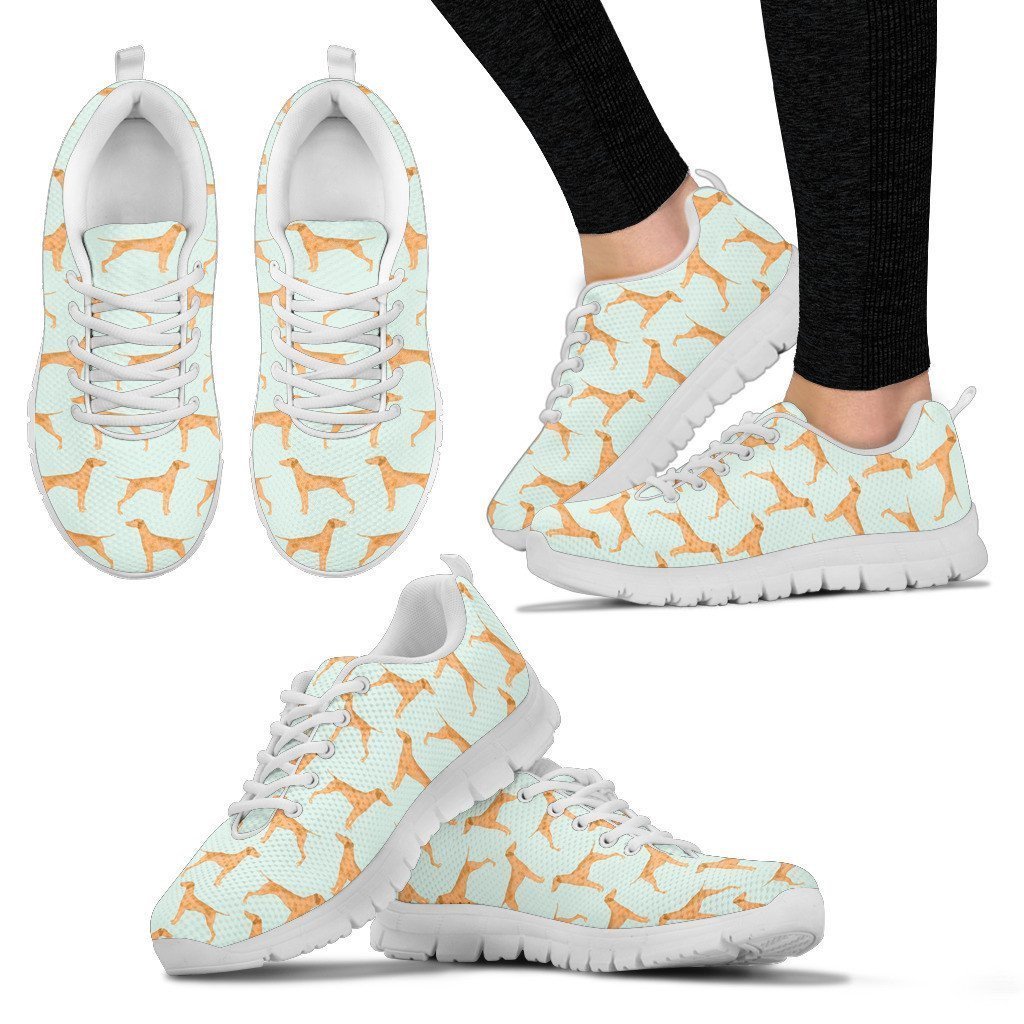 Vizsla Dog Pattern Print Sneakers Running, Sneaker Personalized Shoes Custom Name, Text For Women, Men