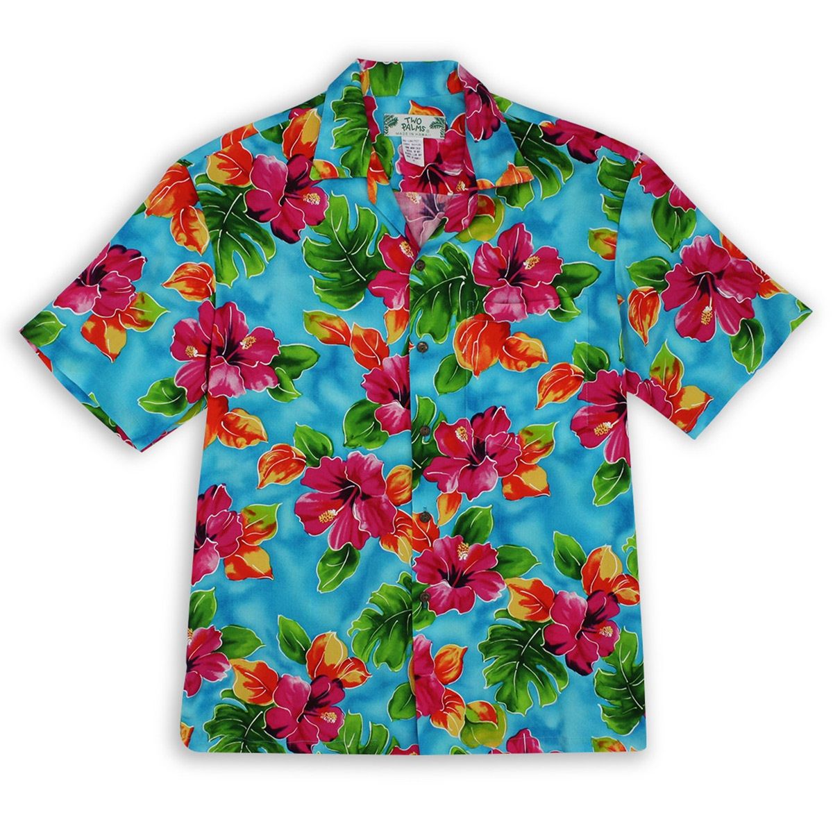 Hibiscus Blue Unique Design Hawaii Shirt Ha48164