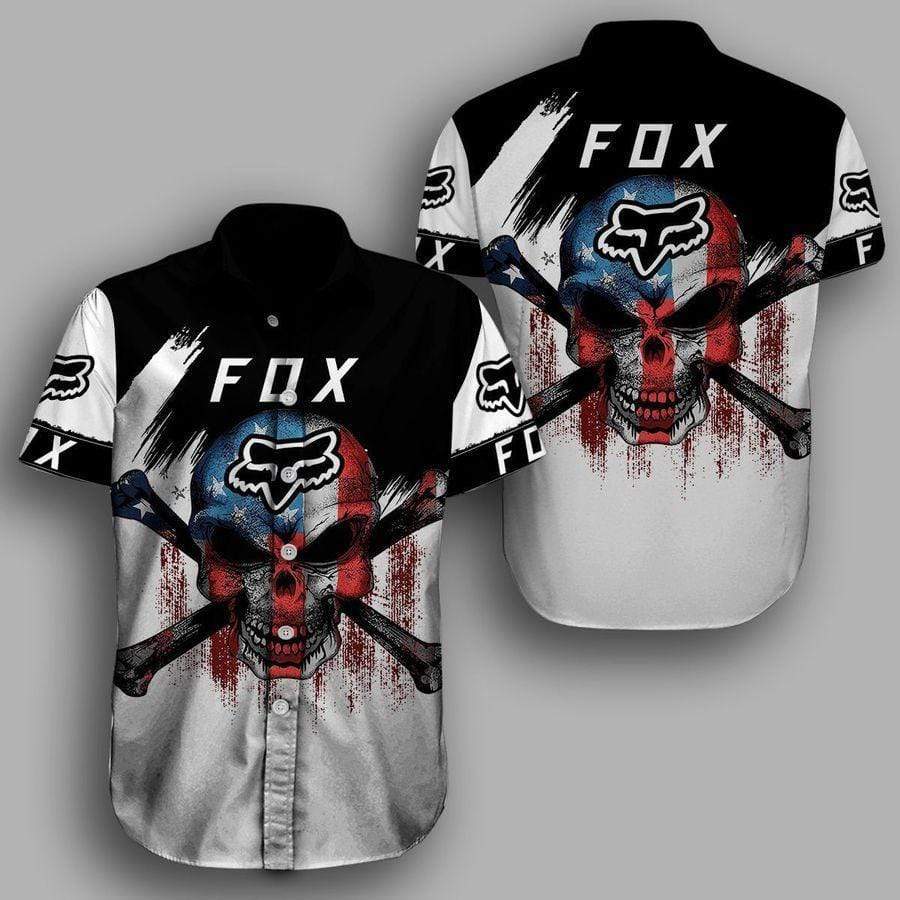 Hawaii Aloha Shirts Fx Fox Racing Skull Horror Ha104399