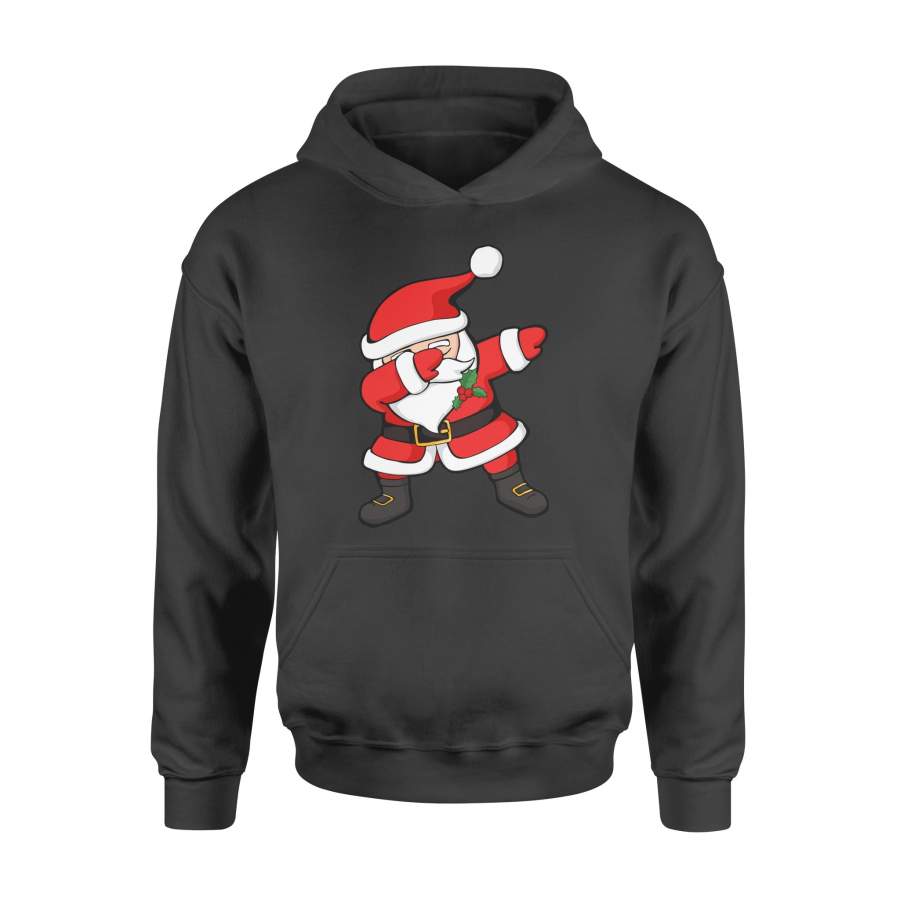 Christmas Gift Idea Cool Santa With Holly Leaf – Standard Hoodie