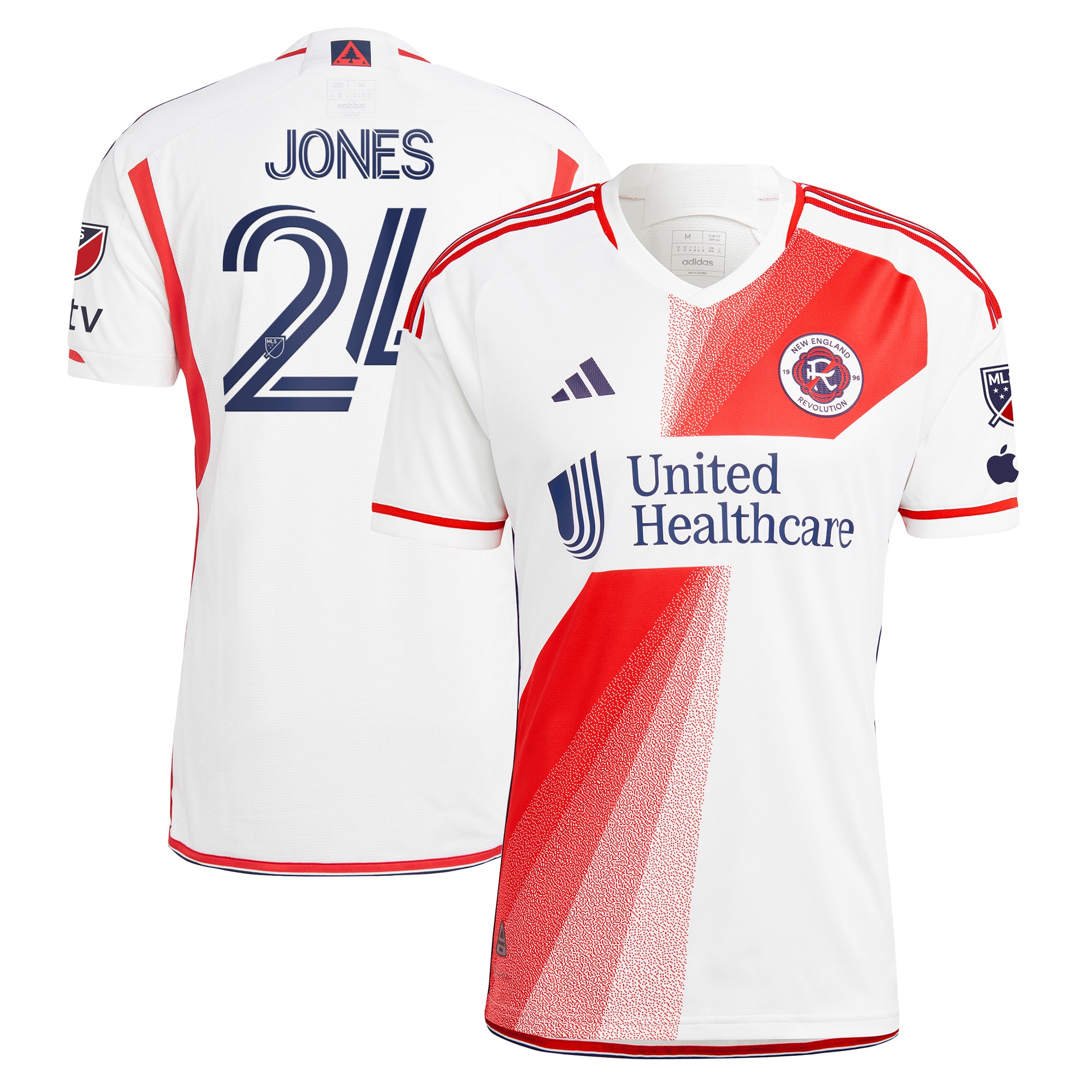 DeJuan Jones New England Revolution 2023 Defiance Authentic Jersey – White