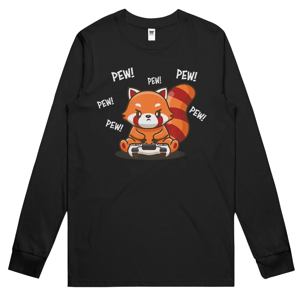 Red Panda Long Sleeve T Shirts